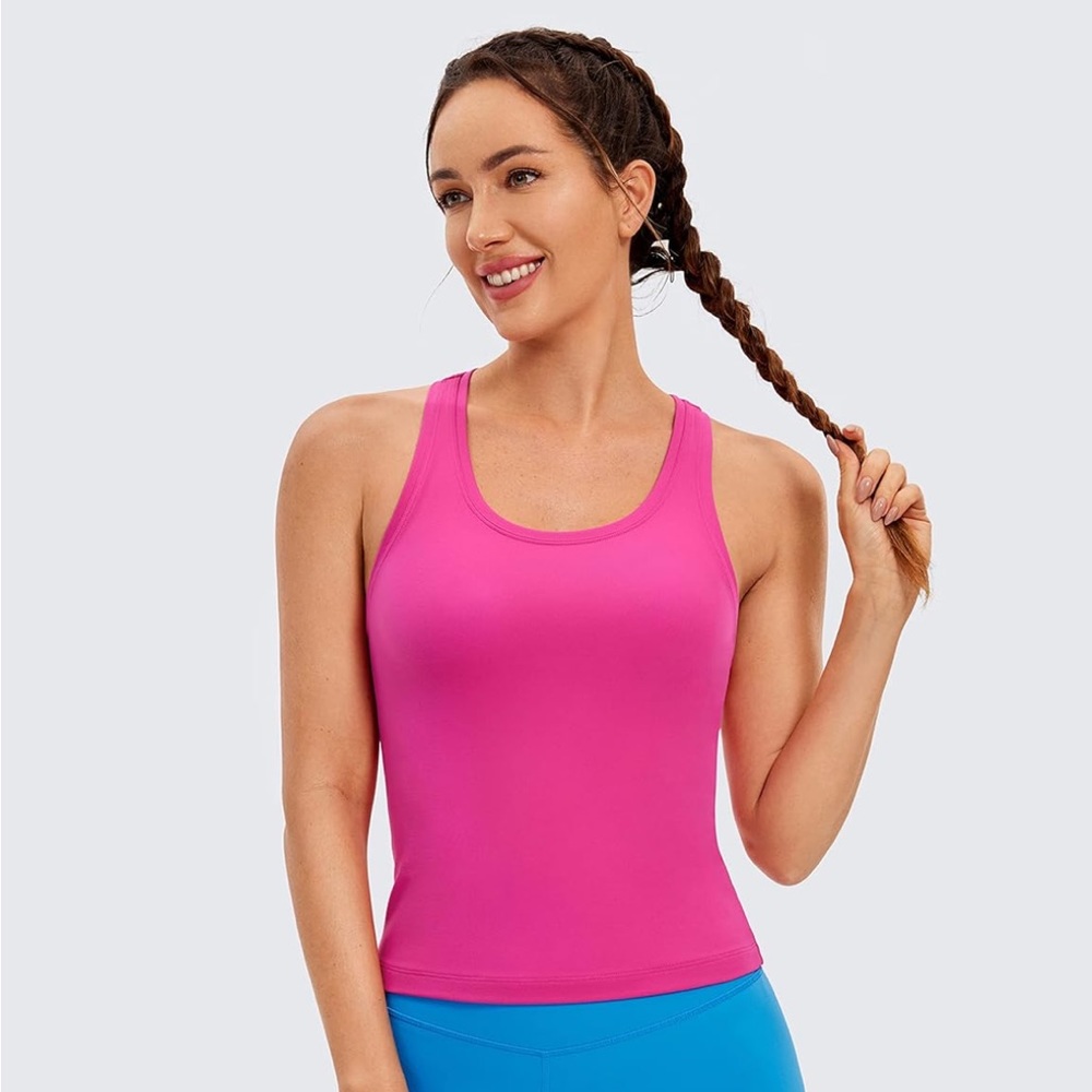 CRZ YOGA Butterluxe Racerback Workout Tank Tops Women Sleeveless Gym Tops
